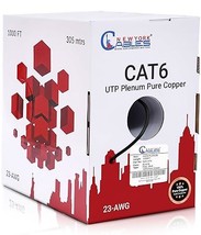 Cat6 Plenum Cable 1000Ft (Cmp) | Plenum Rated Wire Tested With Fluke Dtx... - £283.48 GBP