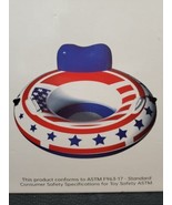 American Flag Swimming Floatie W/ Handles Inflatable Pool  Swim Ring 15+    - $19.39 CAD