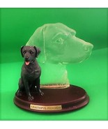 Bradford Exchange Faithful Friends Black Lab Figurine 2002 Loved Plate #... - $18.05