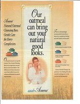 1993 Aveeno Magazine Print Ad Oatmeal Cleansing Bars Soap Advertisement - $14.45