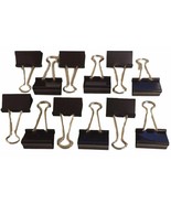 Legacy LGY 60413 Medium Binder Clips Size 1-1/4&quot; Nickel Plated Arms 12 C... - $17.49 CAD