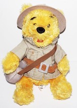 Disneyland Walt Disney World Safari Winnie The Pooh 9” Toy B EAN Bag Plush Figure - $5.00