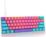 Fogruaden 60 Percent Mechanical Keyboard, 61 Keys Gaming Keyboard,, Red ... - $51.95