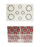 Christmas Paper Plates Place Mats CLA90712 Mini Collectibles Dollhouse M... - $1.15