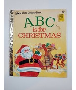Vintage 1974 Little Golden Book ABC Is For Christmas By Jane Werner Watson - $13.30