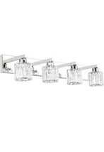 Aipsun Crystal Bathroom Vanity Lighting Chrome Vanity Light Fixtures Modern Van - £94.95 GBP