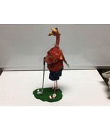 Department 56 pink flamingo resin 56-34782 tabletop 9 3/4” red Hawaiian ... - $602.16 MXN