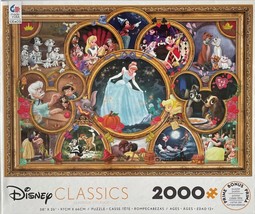 Jigsaw Puzzle, Disney Classics, 2000 Pcs, Orig Box, Ages 12+, 38 x 26&quot; - £22.04 GBP