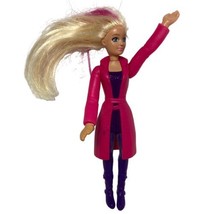 McDonalds Happy Mean 5.5” Tall Ballerina Barbie Dolls 2013 Pink Purple Blonde - £4.55 GBP