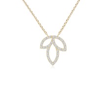 ANGARA Lab-Grown 0.17 Ct Nature Inspired Diamond Pendant Necklace in 14K Gold - £648.31 GBP
