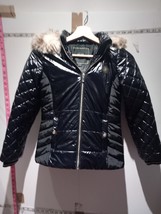 Girls Age 9-10 River ISLAND Puffer Coat Jacket Black Express Shipping - $18.07
