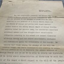 Orange Texas 1930 Petition To Protest Creation Of School Board Voter Signed - $26.10