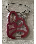 sanrio My Melody 2014 face carabiner used pink - $509.58 MXN