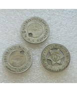 Lot Of 3 Vintage WWII WW2 Navy Aluminum Good Luck Tokens Coins - $19.22 CAD