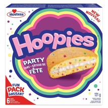 4 boxes (6 per box) of Hostess Hoopies Party Mini Cakes 121g Each Free S... - $35.80