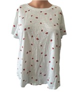 Old Navy Short Sleeve Top With Strawberries In Woman’s Medium - €6,82 EUR