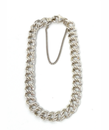 James Avery 925 Sterling Silver Heavy Double Curb Link Charm Bracelet Si... - $1,859.34 MXN
