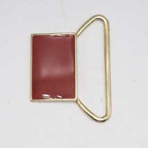 Scarf Clasp Gold Tone Enamel Metal Design - £15.81 GBP