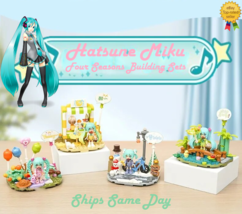 ✅Official Hatsune Miku Four Seasons 8-Pc Building Block Sets Creative Fun - NEW - £101.49 GBP