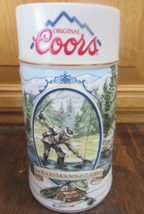 Coors &quot;The Rocky Mountain Legend Series&quot; Beer Stein Fly Fisherman 1993 #87537 - £15.39 GBP