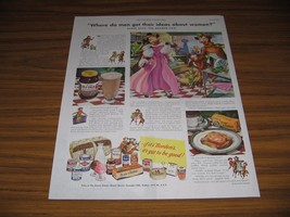 1947 Print Ad Borden&#39;s Dairy Products Elsie &amp; Elmer the Cow &amp; Little Beulah - $16.16