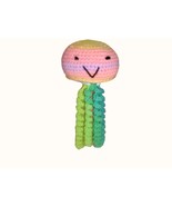 Crocheted Pastel Rainbow Jellyfish 8 Curly Tentacles Handmade The Sassy ... - £15.57 GBP