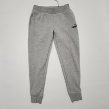 PUMA Mens Essentials Logo Sweatpants Size Large Color Medium Gray Heather - £51.43 GBP