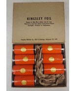 Vintage Red Kingsley Embossing Hot Foil Rolls in Box 7 Red 3&quot; Rolls NOS - £30.91 GBP