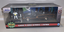 Jada 1:32 Classic TV Series 1966 Batmobile &amp; Batman Figure Model Car 31703 New  - £11.86 GBP