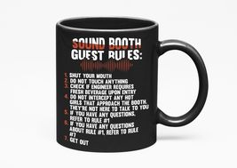 Make Your Mark Design Sound Booth Rules. Funny, Black 11oz Ceramic Mug - £16.35 GBP+