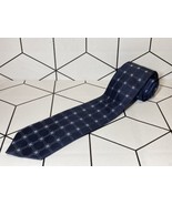 Donald Trump Mens Necktie Tie 100% Silk Blue Geometric square Print - £29.71 GBP