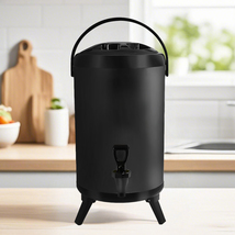SOGA 10L Stainless Steel Insulated Milk Tea Barrel Hot and Cold Beverage... - $68.50