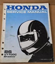 1986 HONDA VT700C  Shadow Service Repair Shop Manual OEM 61MK700 - $29.99