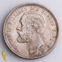 1884-EB Sweden 1 Krona (XF) Extra Fine Condition - $258.41