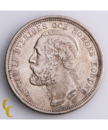 1884-EB Sweden 1 Krona (XF) Extra Fine Condition - £206.30 GBP