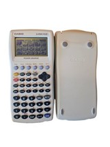 Casio fx-9750G Plus Graphic Calculator Retro White &amp; Green Full Working &amp; Tested - £7.47 GBP