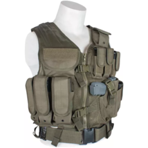 Mach 1 Tactical Vest Olive Drab Fully Adjustable Straps L                    - £83.51 GBP