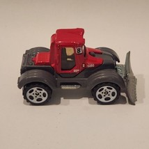 2007 Matchbox Tractor Plow MBX City Services 5pk Red Plow verizer Loose - $1.83
