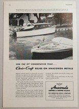 1947 Print Ad Anaconda Metals Chris-Craft Boats American Brass Waterbury,CT - £7.40 GBP