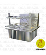 Brazilian BBQ Charcoal Grill with Firebox - 7 Skewers - Oca-Brazil - £1,626.91 GBP