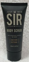 Sir Just Men Active Ritual Body Scrub Gel Buchu Leaves Sage 2.2 oz/65mL New Rare - £11.86 GBP
