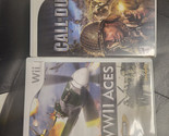 LOT OF 2 : Call of Duty 3 + WWII ACES  Wii [NICE] - $7.91