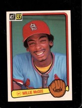 1983 Donruss #190 Willie Mcgee Nmmt (Rc) Cardinals *X69227 - £4.30 GBP
