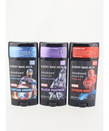 Every Man Jack Captain America Black Panther Spider Man Deodorant 3 oz L... - €25,47 EUR
