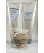 Mary Kay Satin Hands & Body Sponges and Body Care Buffing Cream Lot - £19.44 GBP
