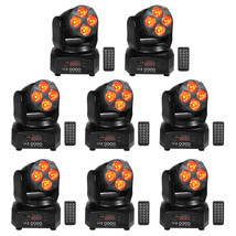 (8) Rockville RockOn-7 40w RGBW Moving Head Wash DMX Stage Club Light+Re... - £843.05 GBP