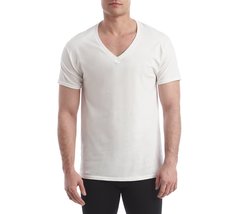 Hanes Men&#39;s 4-Pack FreshIQ V-Neck Shirt, White, Medium - £25.84 GBP