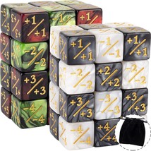 48 Pieces Magic The Gathering Token Dice Counters Marble Cube D6 Dice Loyalty Di - $23.99