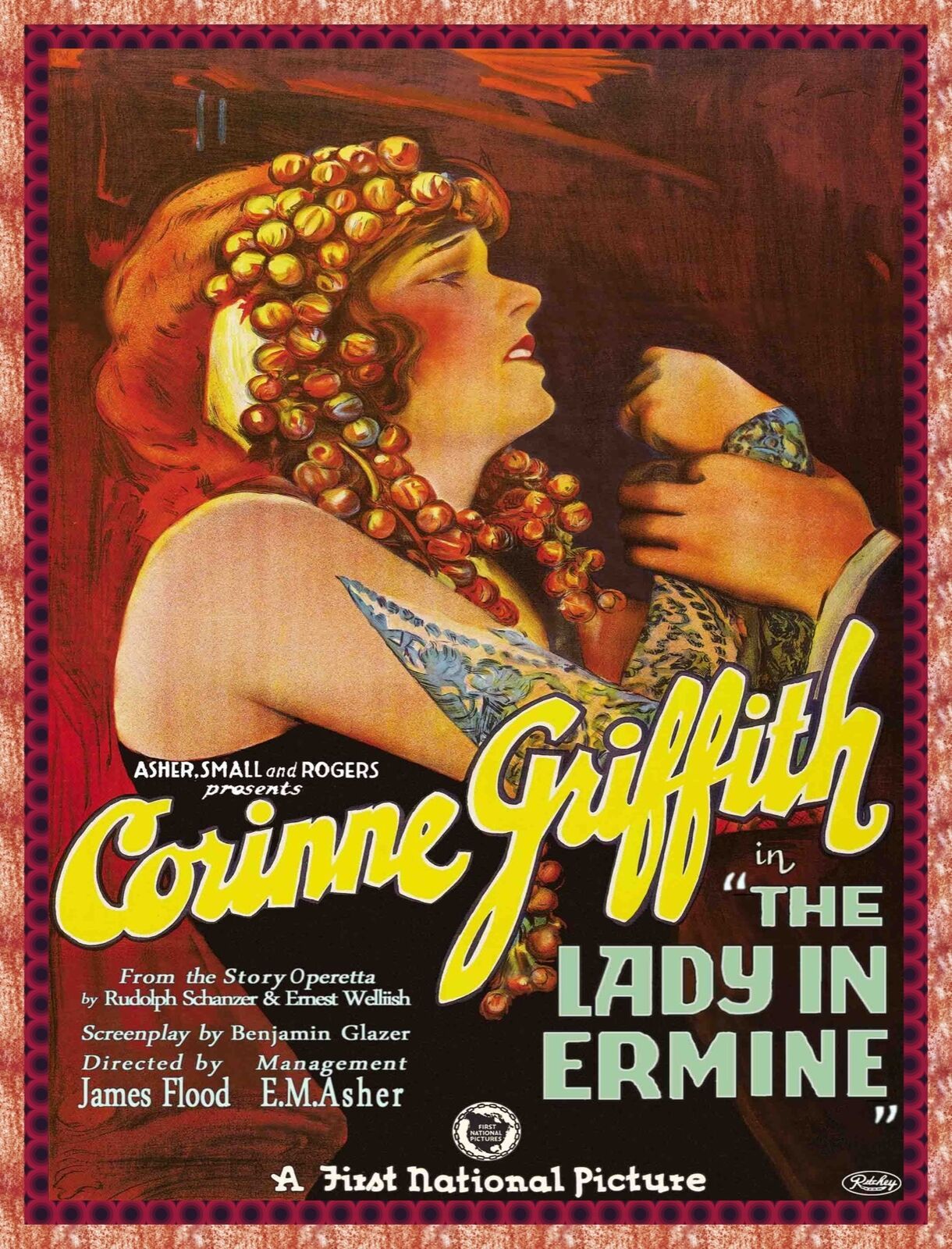 11474.Decoration Poster.Home wall Art decoration.Lady in Ermine silent movie