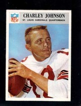 1966 Philadelphia #163 Charley Johnson Exmt Cardinals Nicely Centered *X109357 - £5.07 GBP